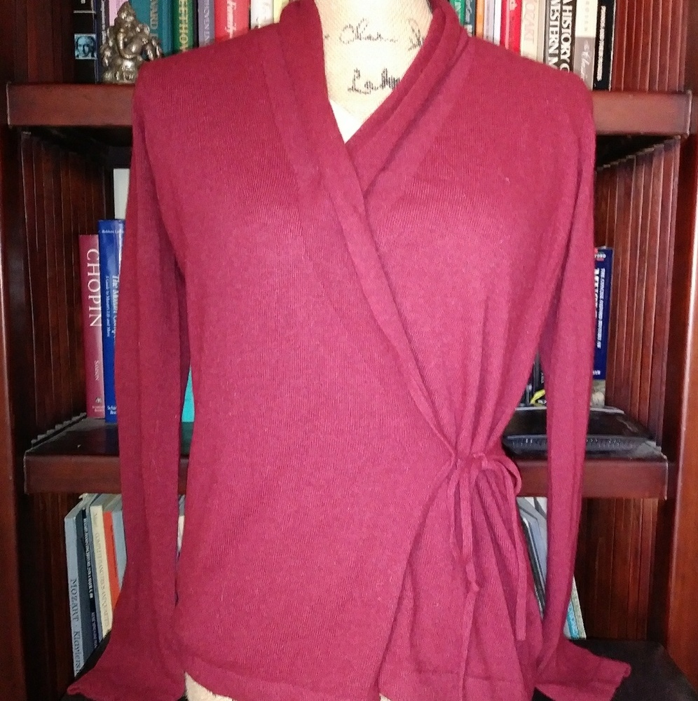 Anthropologie Angora Blend Wrap Cardigan - Small